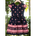 All Over Ball Printed Cotton Kids Dress (KR1194)